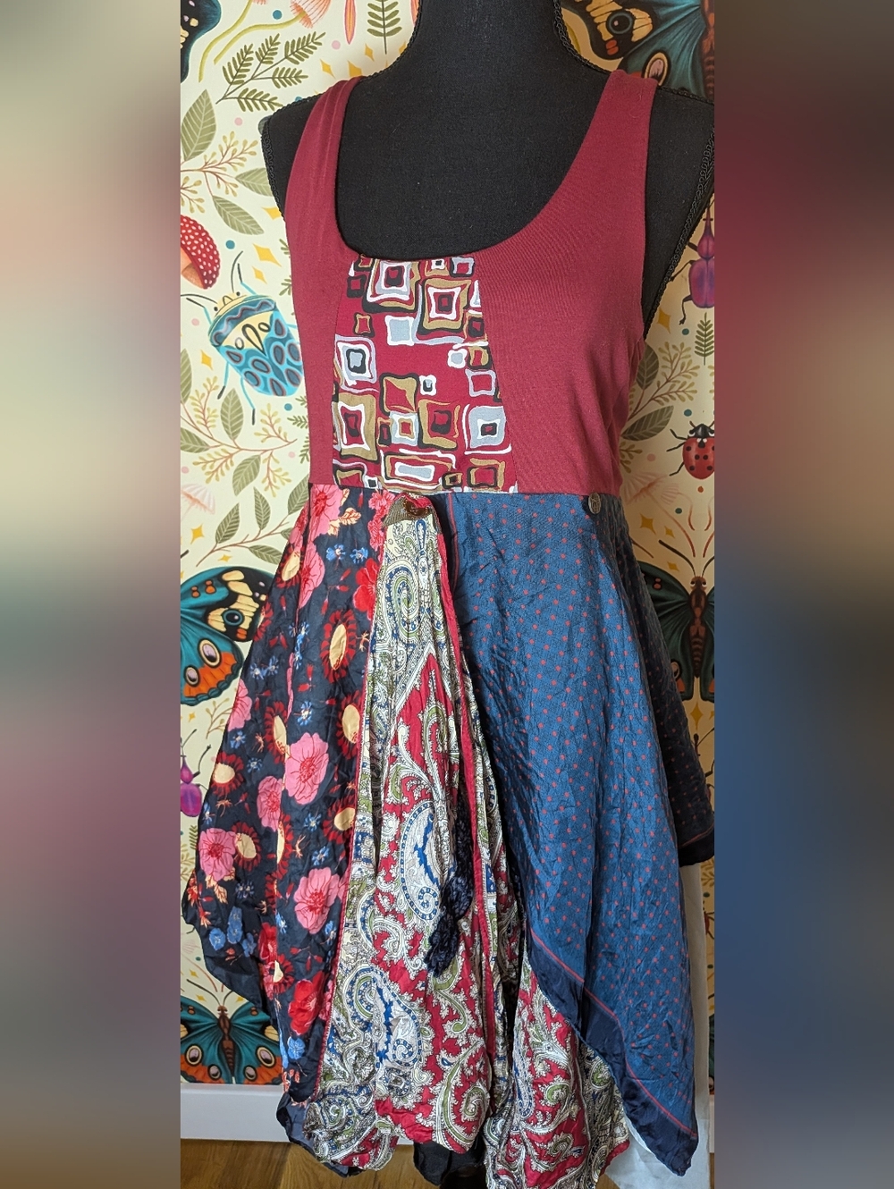 Paper People Clothing Bohemian Patchwork Dress